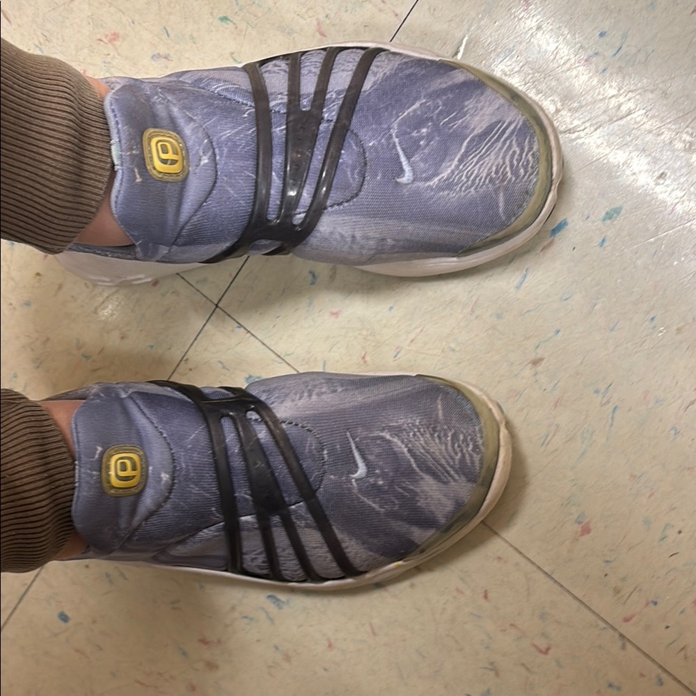 Gray and Black Athletic Sneakers